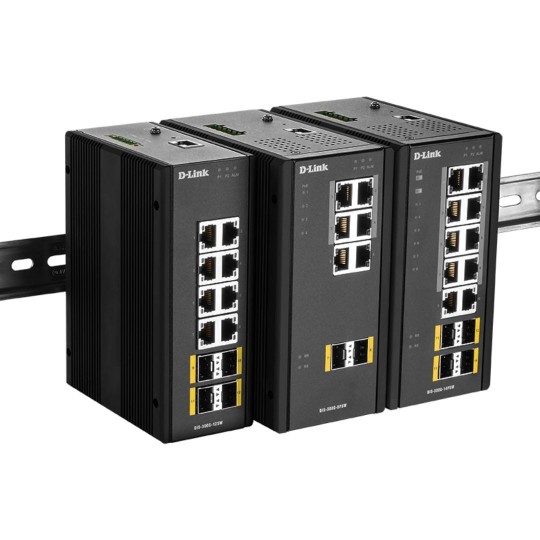 SFP Yuvalarına Sahip Endüstriyel Gigabit Yönetilen Switch