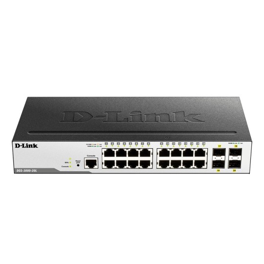 20 Bağlantı Noktalı Katman-2 Yönetilen Gigabit Switch