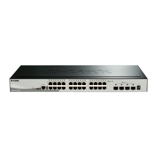 28-Port Yığımlanabilir Gigabit Switch, 4 10GbE SFP+ Portu Dahil