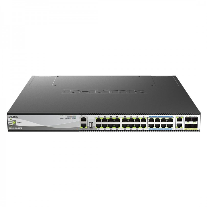30 Bağlantı Noktalı Katman 3 İstiflenebilir Çoklu Gigabit Yönetilen PoE Switch