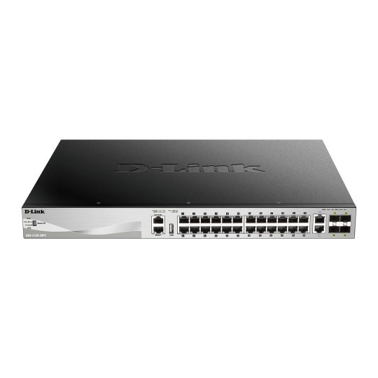 30-Port Lite Katman 3 İstiflenebilir Yönetilebilir PoE Switch