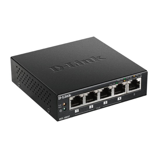 5-Port Masaüstü Gigabit PoE+ Switch