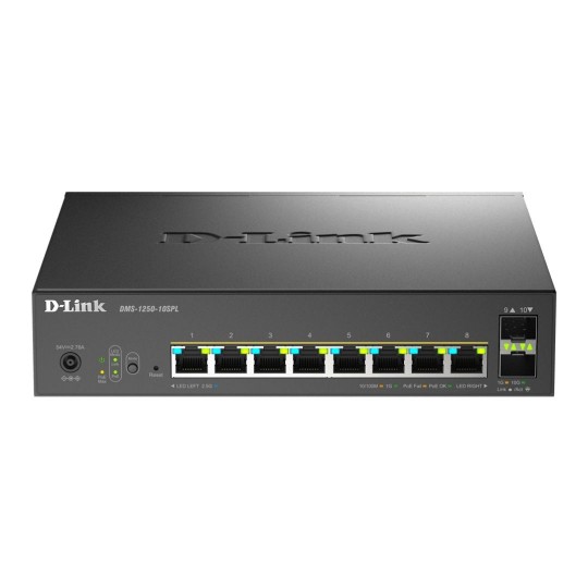 8-Port Çoklu Gigabit Akıllı Yönetilen Switch