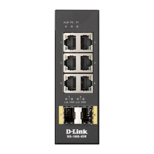 8-Port Gigabit Yönetilmeyen Endüstriyel Switch