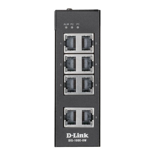 8-Port Gigabit Yönetilmeyen Endüstriyel Switch 