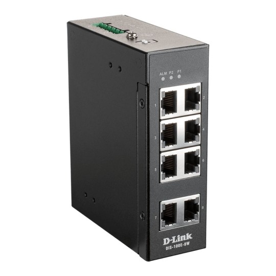 8-Port Gigabit Yönetilmeyen Endüstriyel Switch 