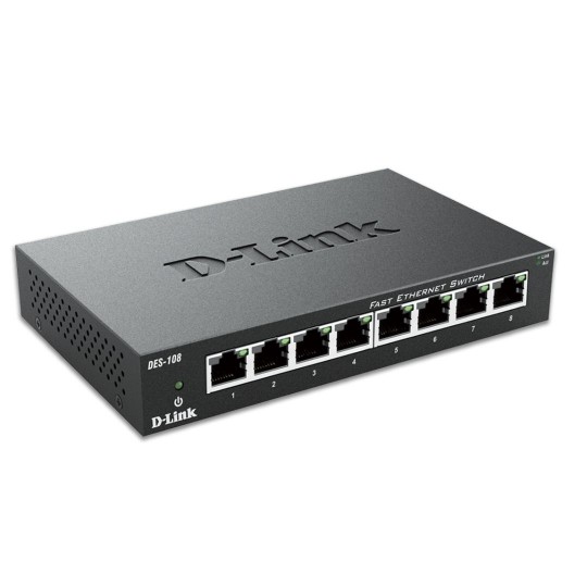 8-Port Hızlı Ethernet Yönetilmeyen Masaüstü Switch